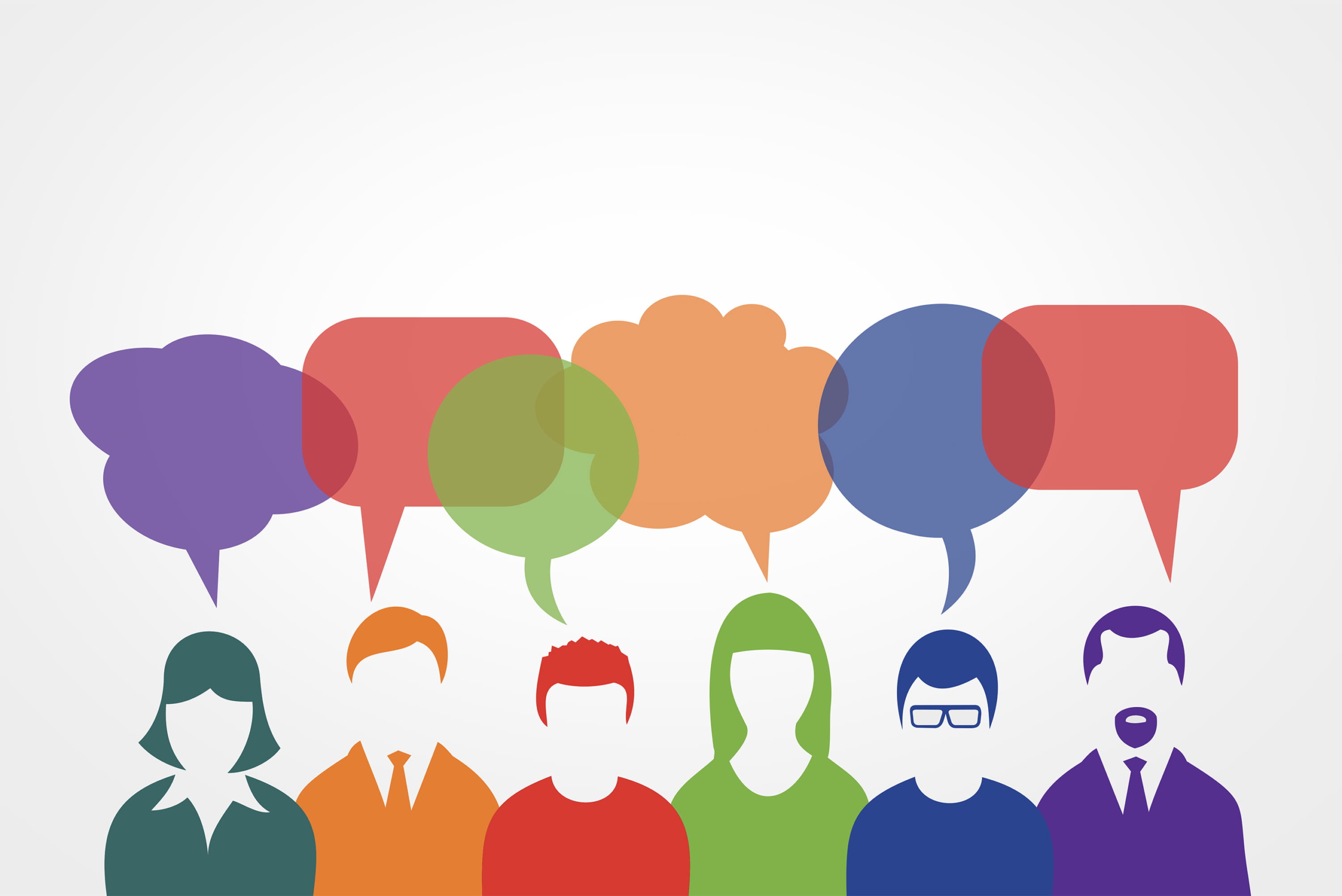 People Communicating - Speech Bubbles